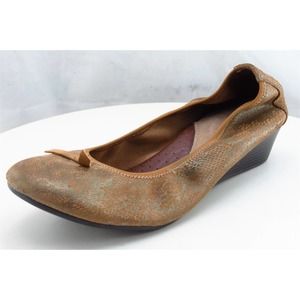 Hush Puppies Women‎ Sz 7.5 M Brown Pump Leather Shoes